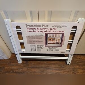 Grisham AWG 4-Bar Window Guard Safety Bars White Adjustable Width